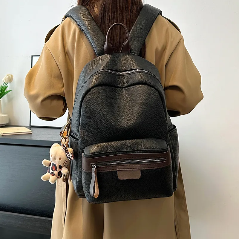 FAMAN PU Backpack Unisex Multicolor-4