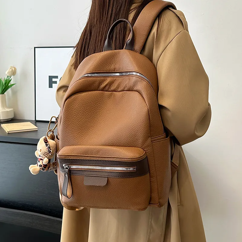 FAMAN PU Backpack Unisex Multicolor-12