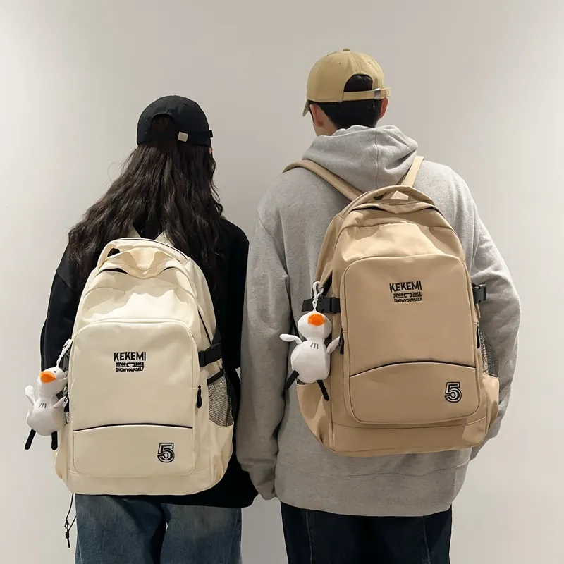 FAMAN Nylon Backpack Regular Unisex Black/Khaki/Red/White-9