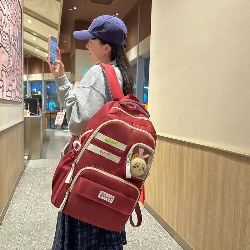 FAMAN Nylon Backpack Women's Multicolor-11