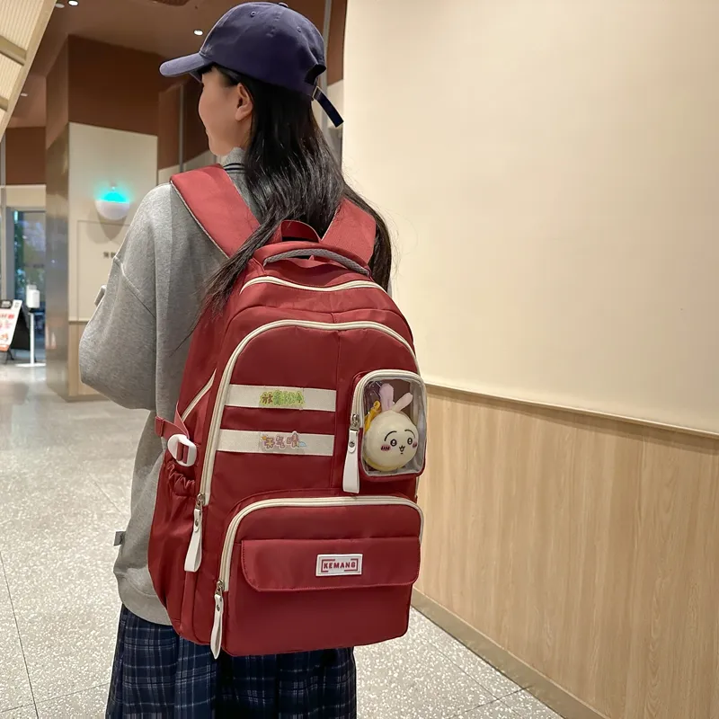 FAMAN Nylon Backpack Women's Multicolor-8