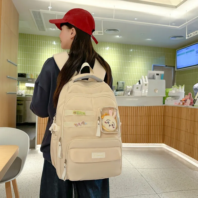FAMAN Nylon Backpack Women's Multicolor-14