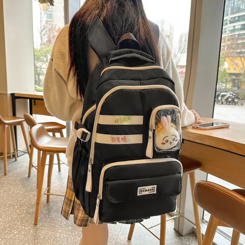 FAMAN Nylon Backpack Women's Multicolor-4