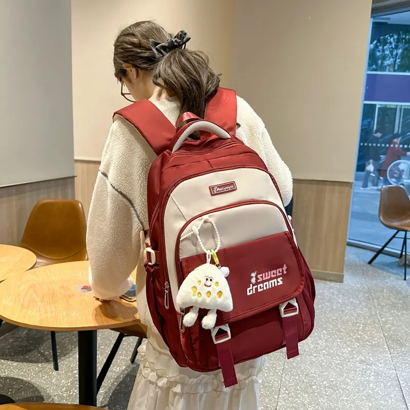 FAMAN Nylon Backpack Women's Multicolor-15