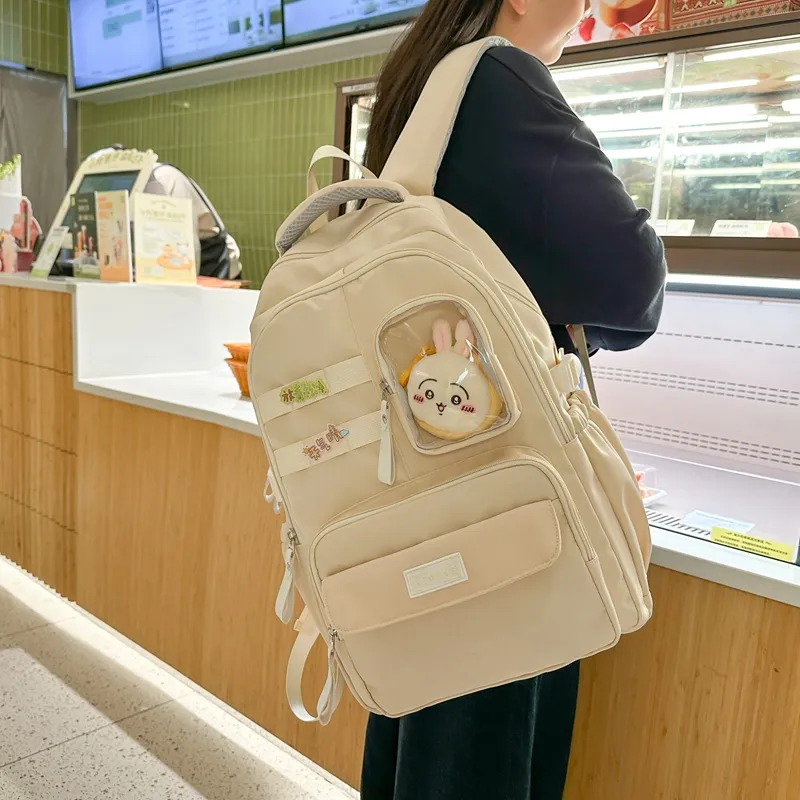 FAMAN Nylon Backpack Women's Multicolor-17