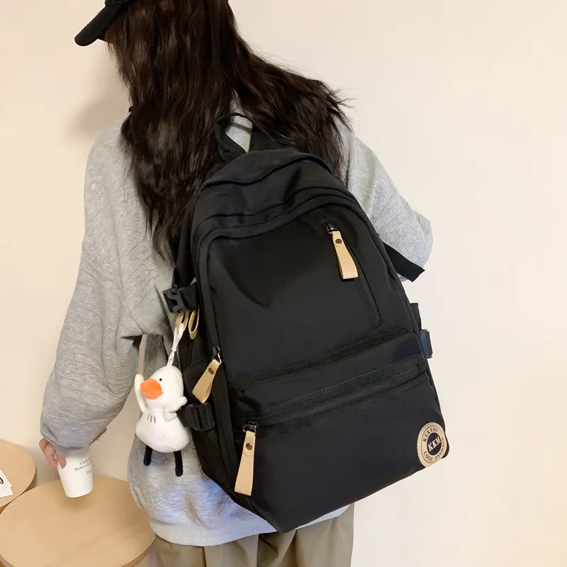 FAMAN Nylon Backpack Regular Women's Black+Charm/White+Charm/Red+Charm/Blue+Charm/Khaki+Charm-2