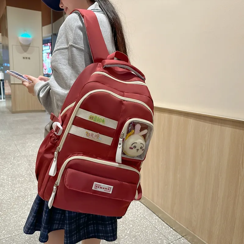 FAMAN Nylon Backpack Women's Multicolor-10