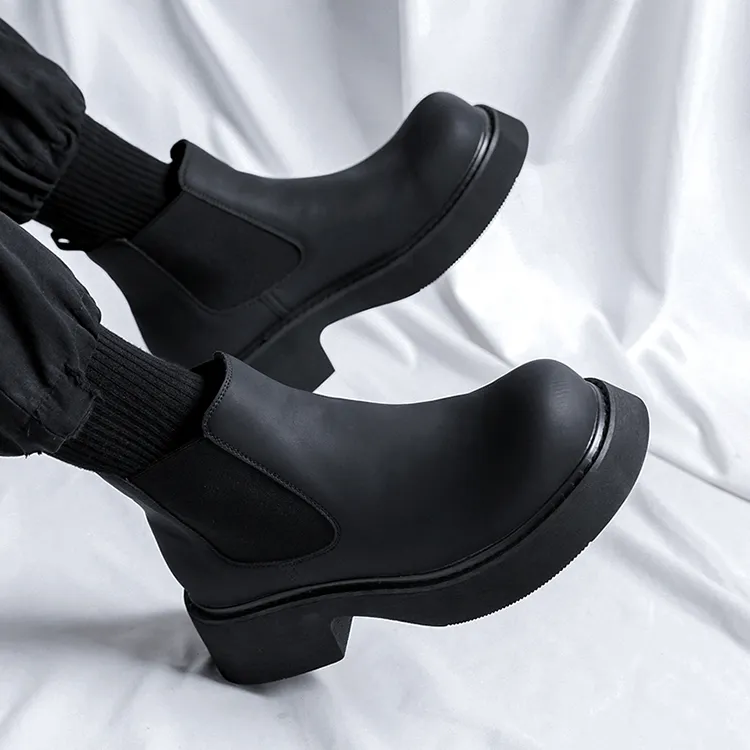 GZZ Chelsea Boots Men Black-8