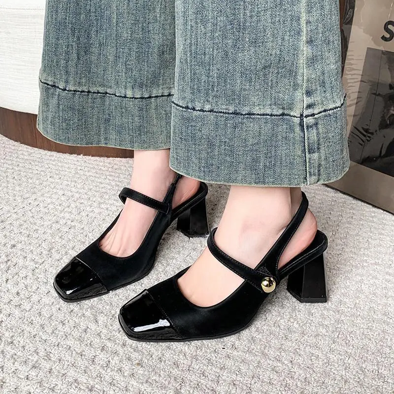 Feo Dvke Chunky Heel High Heels Women's Gift Box Set-14