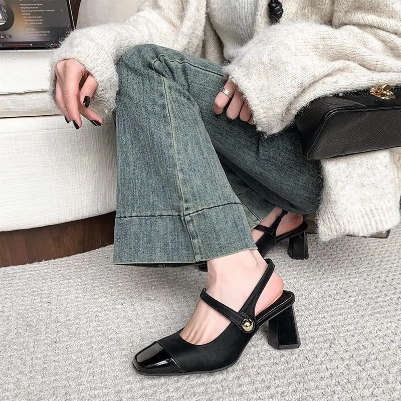 Feo Dvke Chunky Heel High Heels Women's Gift Box Set-13