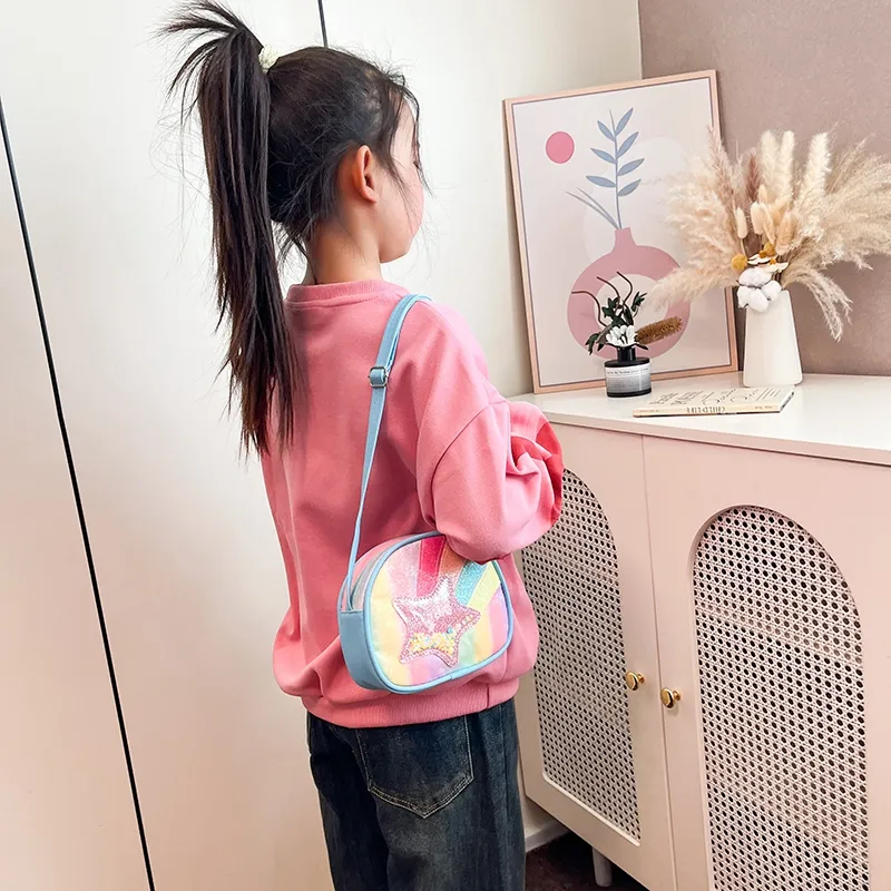 Xmithie PU Crossbody Bag Regular Kids' Pink/Purple/Blue-17