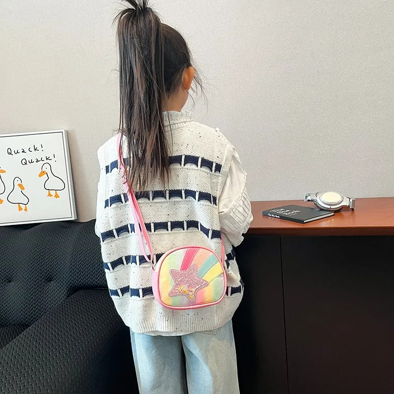 Xmithie PU Crossbody Bag Regular Kids' Pink/Purple/Blue-1