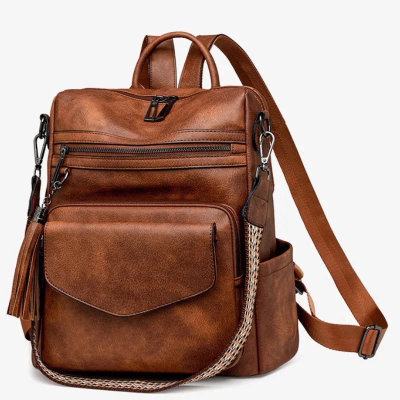 Xmithie PU Backpack Women's Multicolor-1