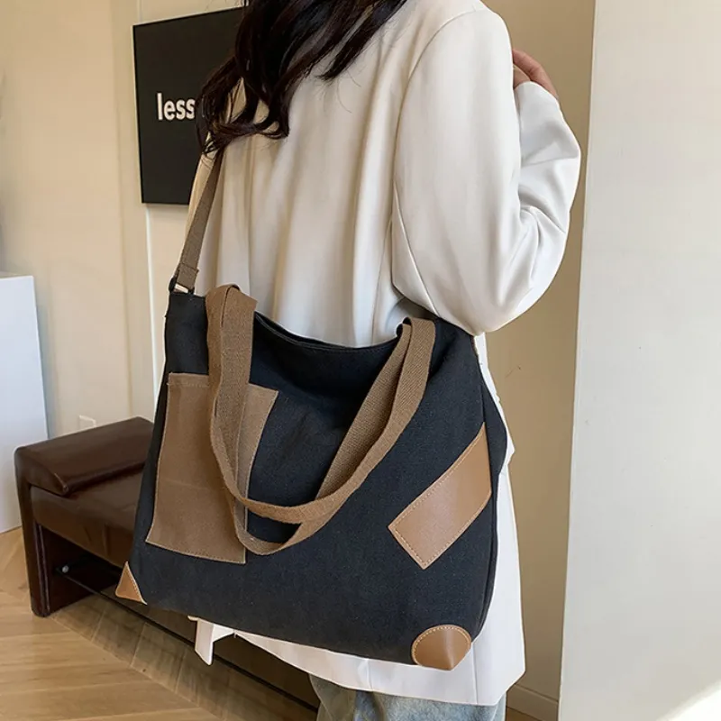 Xmithie Canvas Bag Crossbody Bag Regular Unisex White/Khaki/Black/Green-13