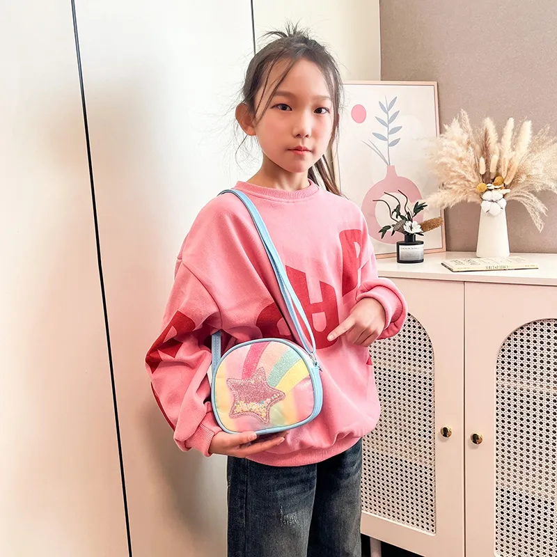 Xmithie PU Crossbody Bag Regular Kids' Pink/Purple/Blue-16