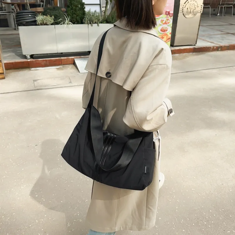 Xmithie Nylon Shoulder Bag Large Size Unisex Multicolor-8