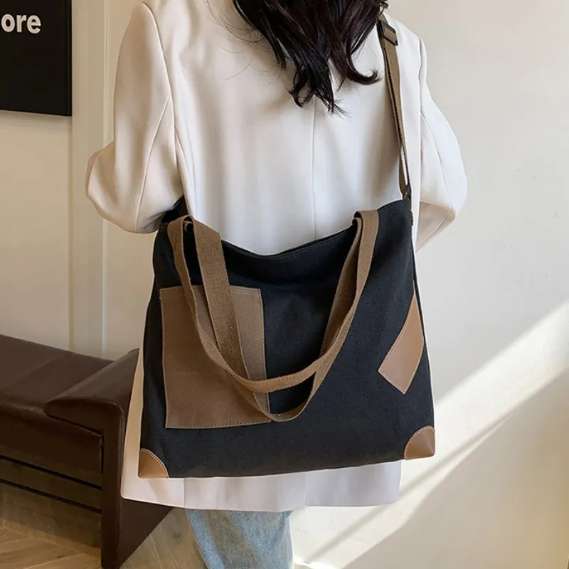 Xmithie Canvas Bag Crossbody Bag Regular Unisex White/Khaki/Black/Green-14