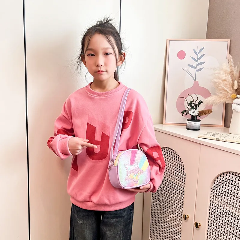 Xmithie PU Crossbody Bag Regular Kids' Pink/Purple/Blue-9