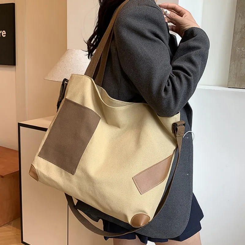Xmithie Canvas Bag Crossbody Bag Regular Unisex White/Khaki/Black/Green-8