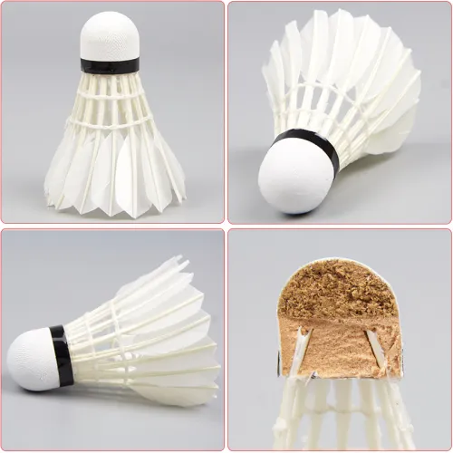 BO KA 12 Pack Goose Feather Indoor And Outdoor Shuttlecocks