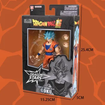 BANDAI America Dragon Ball Dragon Stars Super Saiyan Blue Goku Version 2 Action Figure