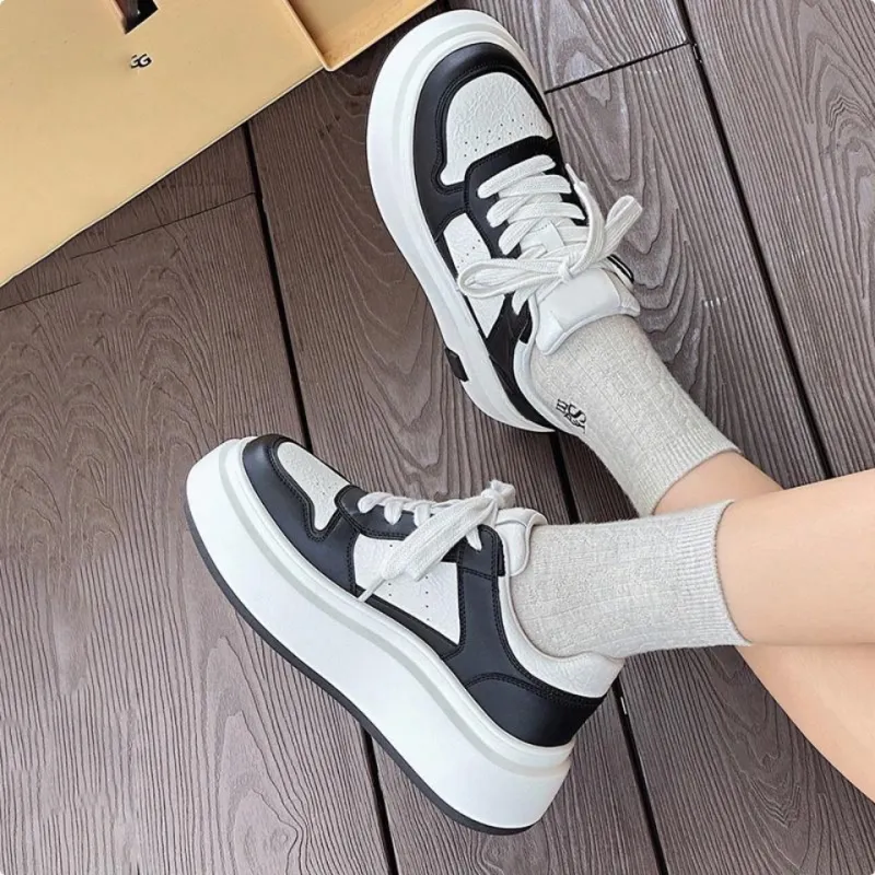 Cat Seven Seeks Slip Resistant, Abrasion Resistant, Lightweight, Height Increasing Low Top Skateboard Shoes Women's-1
