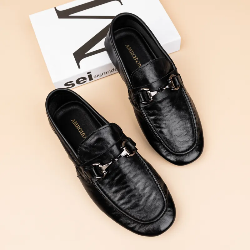AMRGHONE Loafers Low Heel Men's-2