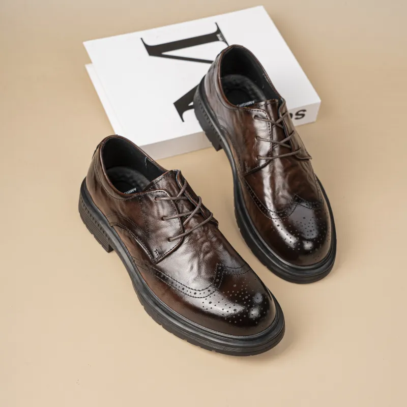 AMRGHONE Dress Shoes Men Low Top-9