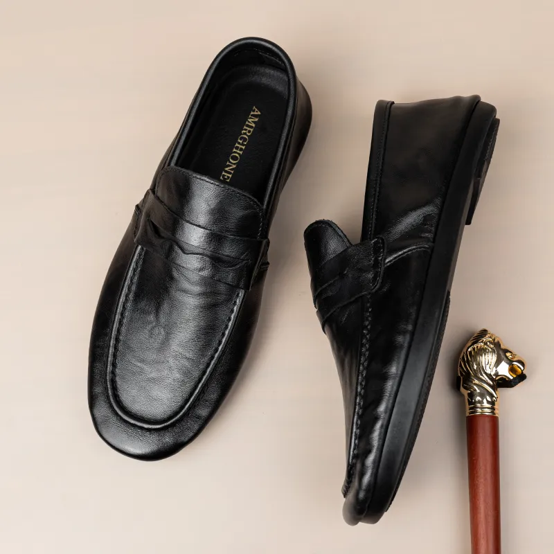 AMRGHONE Loafers Low Heel Men's-6