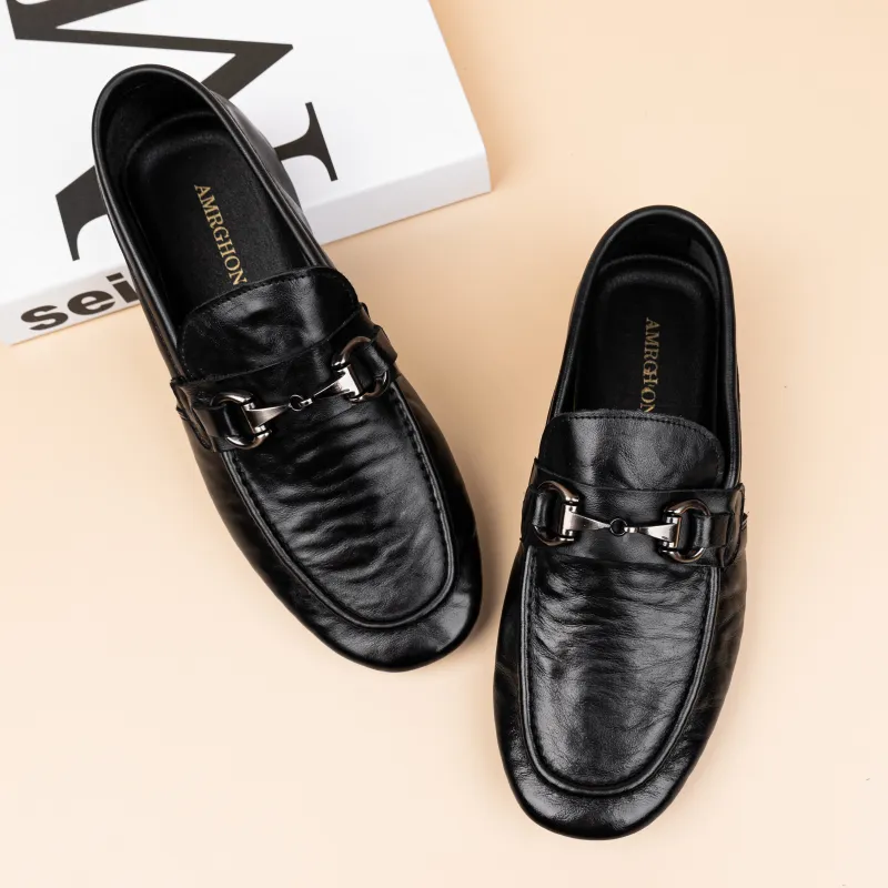 AMRGHONE Loafers Low Heel Men's-4