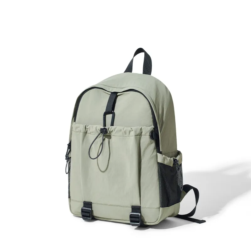 BOSTANTEN Fabric Backpack Men's Black/Green-6