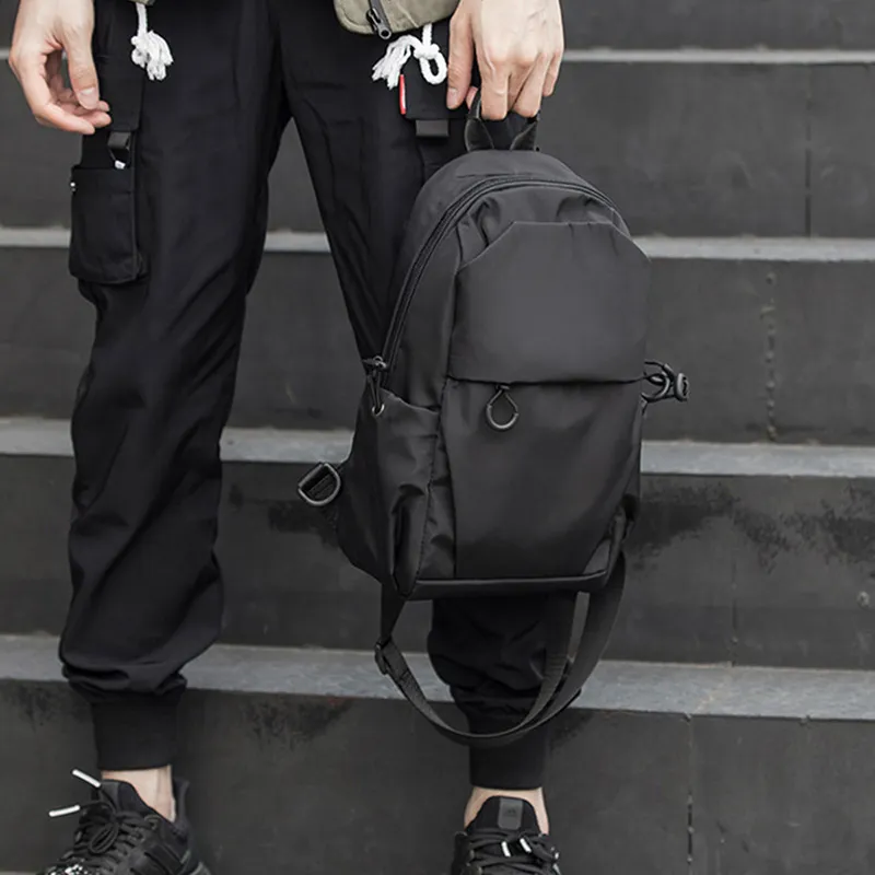 BOSTANTEN Fabric Sling Bag Regular Men's Black-3