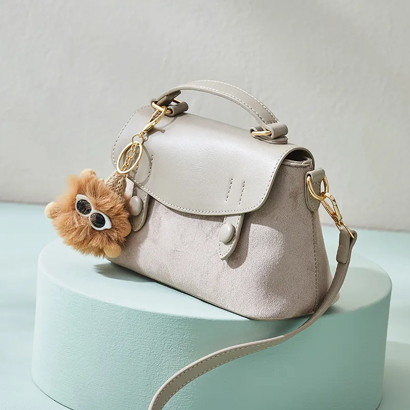 BOSTANTEN Fabric Handbag Women's Pencil Gray-1