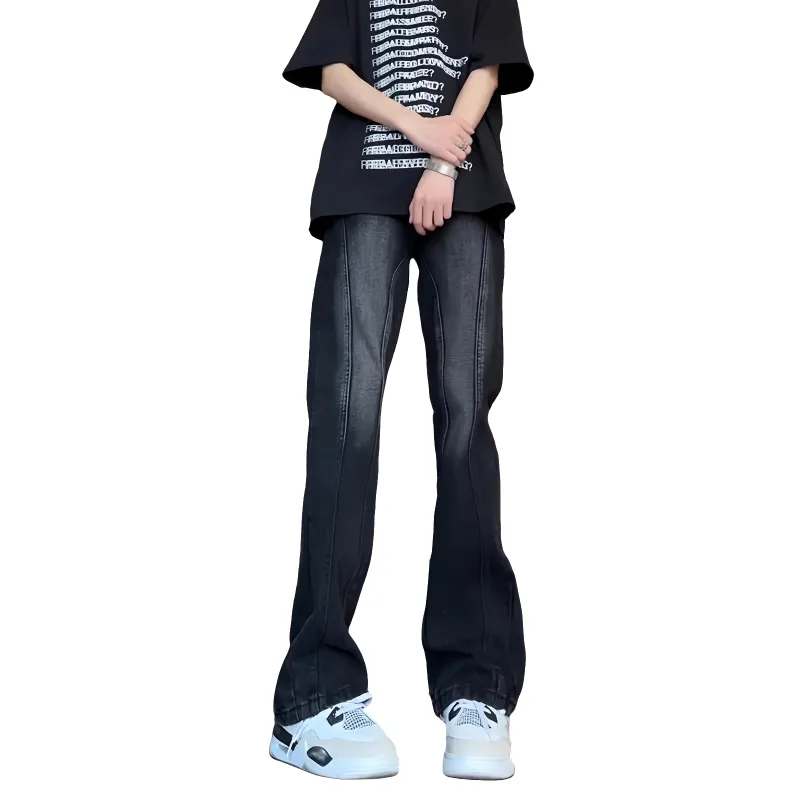 ALCOFM Jeans Unisex Black Gray-3