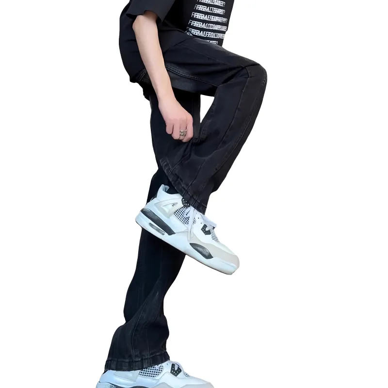 ALCOFM Jeans Unisex Black Gray-5