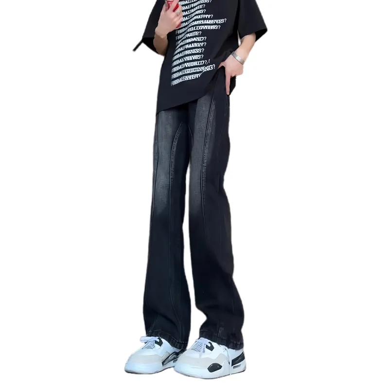 ALCOFM Jeans Unisex Black Gray-1