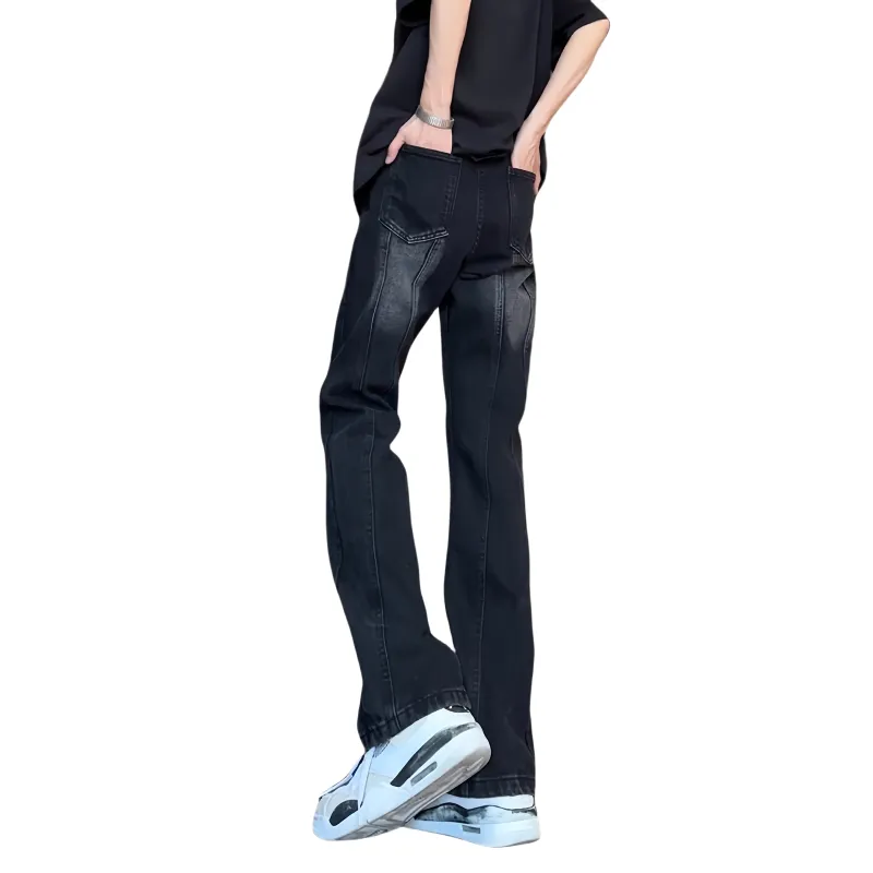 ALCOFM Jeans Unisex Black Gray-2