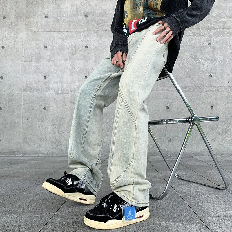 ALCOFM Jeans Unisex Yellow Mud-6