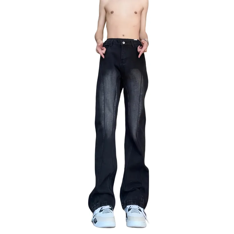 ALCOFM Jeans Unisex Black Gray-4