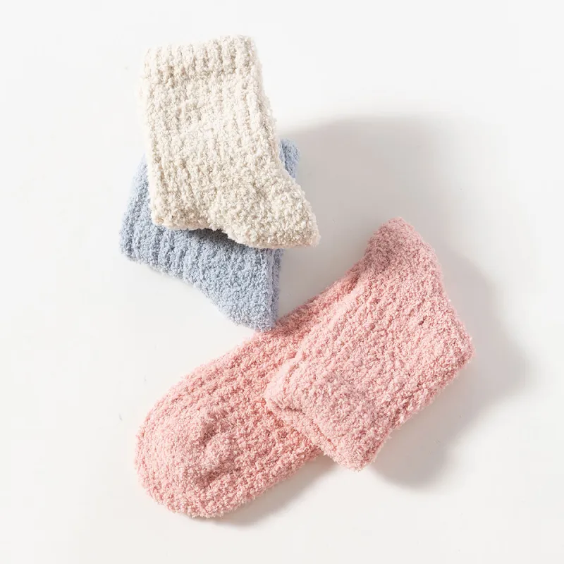 JOCKEY Mid-Calf Socks Women's 3 Pack Candy Cream-5
