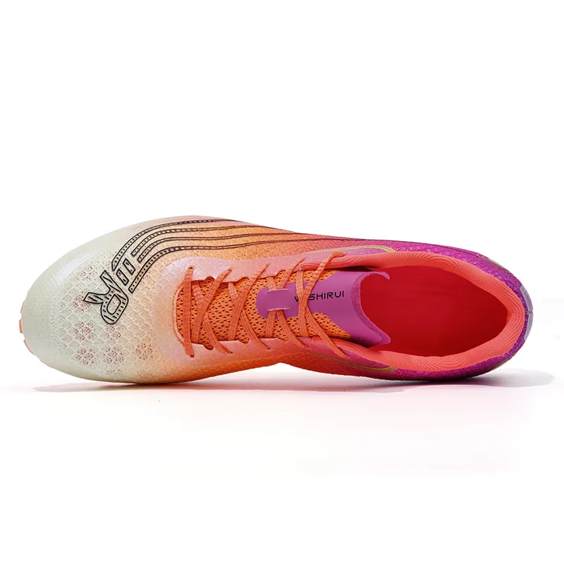 ATAY Anti Slip Wear Resistant Low Top Running Shoes Unisex Dazzling Color Fluorescent Orange-3
