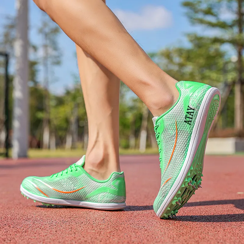 ATAY Cushioned Slip-Resistant Abrasion-Resistant Low-Top Sprint Running Shoes Unisex-9