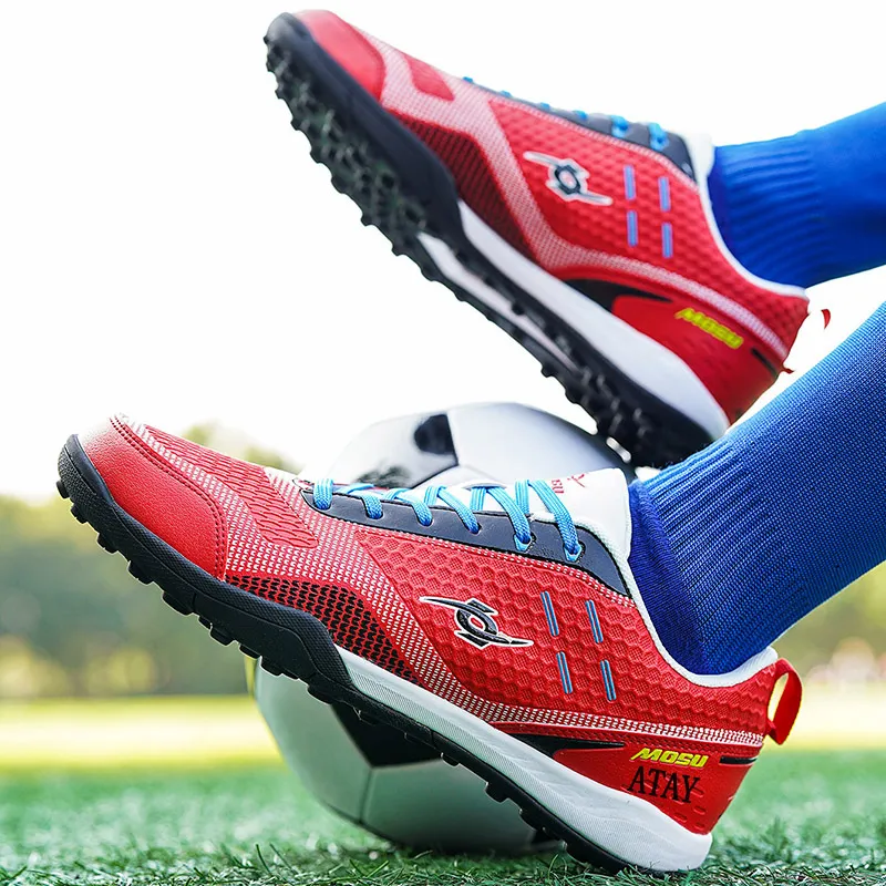 ATAY Soccer Shoes Men Low Top White Gold/Red/Black Neon Yellow/Dark Blue Neon Yellow-9