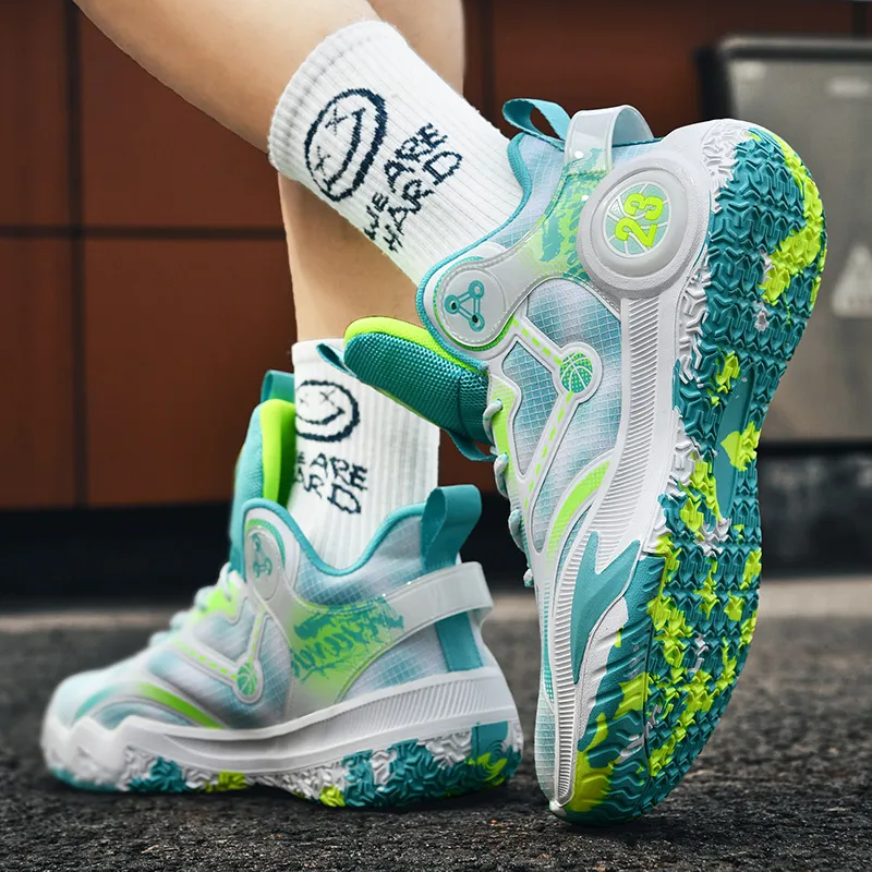 ATAY Cushioning Anti-Slip Wear-Resistant Breathability Mid-Top Basketball Shoes Unisex-23
