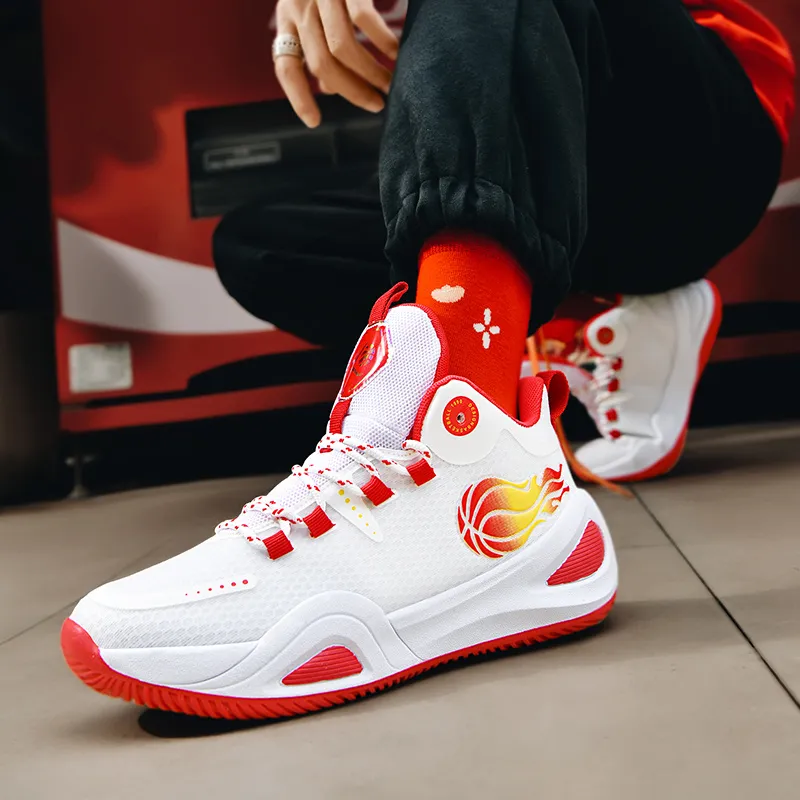 ATAY Shock Absorbers With Slip Resistant And Abrasion Resistant Properties Mid Top Basketball Shoes Unisex-8