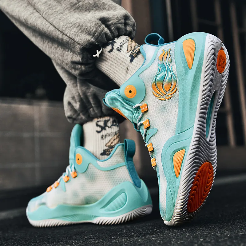 ATAY Shock Absorbers With Slip Resistant And Abrasion Resistant Properties Mid Top Basketball Shoes Unisex-18