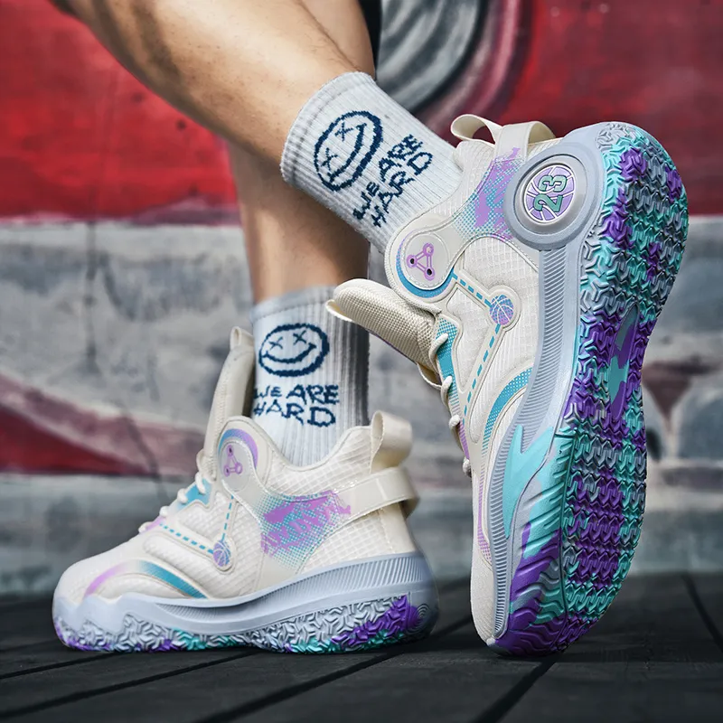 ATAY Cushioning Anti-Slip Wear-Resistant Breathability Mid-Top Basketball Shoes Unisex-2