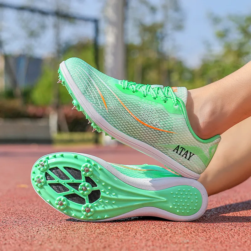 ATAY Cushioned Slip-Resistant Abrasion-Resistant Low-Top Sprint Running Shoes Unisex-8
