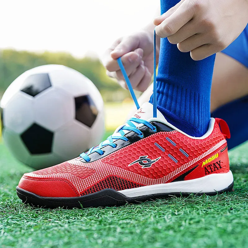 ATAY Soccer Shoes Men Low Top White Gold/Red/Black Neon Yellow/Dark Blue Neon Yellow-8