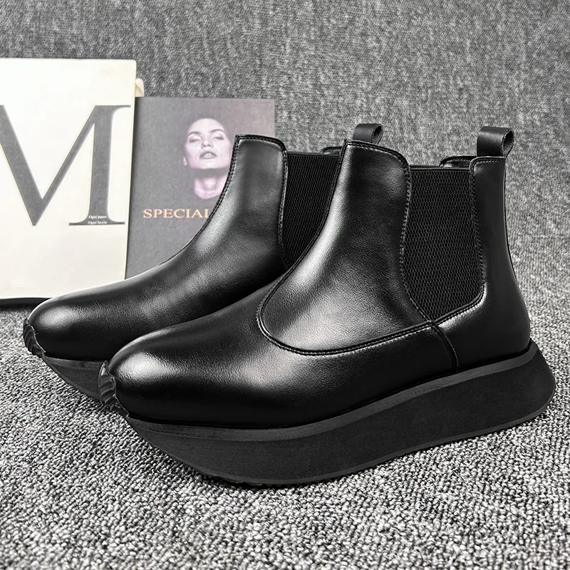 Paul Gabriel Short Chelsea Boots Men's Black-1